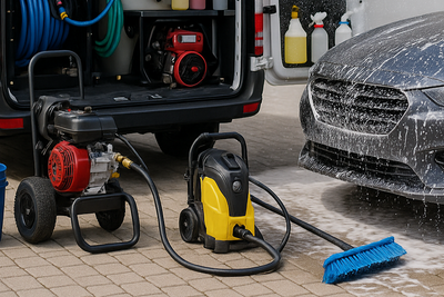 Mobile Car Cleaning, no peoples